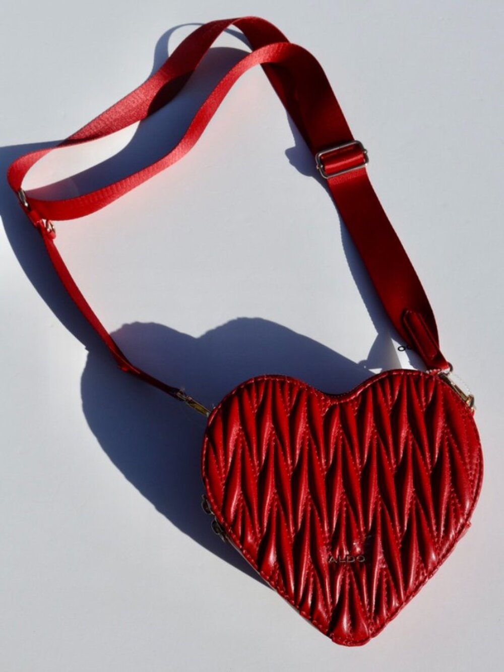 NWT Aldo Red Heart Crossbody Purse - Picture 2 of 9